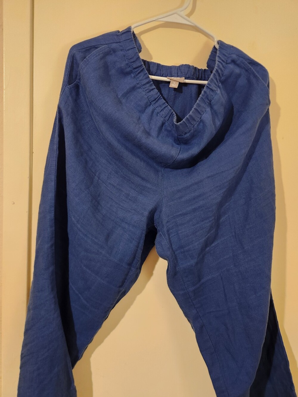 JJill Blue Relaxed Linen Pullover Pants Sz M